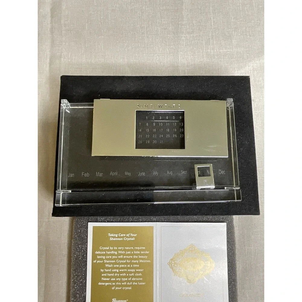 Perpetual Calendar‎ Shannon Crystal Godinger  New In Box Bohemian